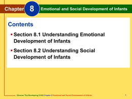 Chapter 8 Emotional and Social Development of Infants