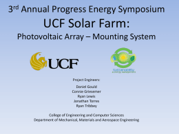 UCF Solar Farm - Department of Electrical Engineering and