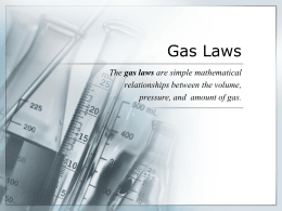 Chemistry Presentation about the Gas Laws