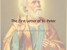1 Peter Chapters 2 and 3