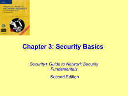 Chap 3: Security Basics