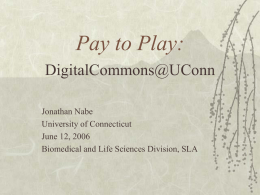 IR in a Day: - DigitalCommons@UConn