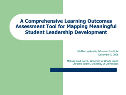 A Comprehensive Learning Outcomes Assessment Tool for