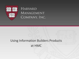 Slide 1 - Information Builders