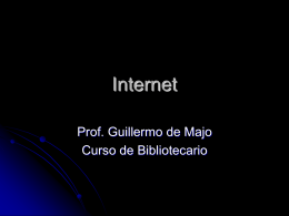 Prof. Guillermo de Majo