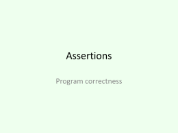 Assertions