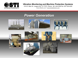 STI Power Generation - STI Vibration Monitoring Inc.