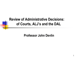 Administrative Law - Fall 2005 - Medical and Public Health Law Site
