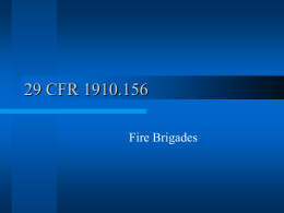 Overview of 29 CFR 1910.156