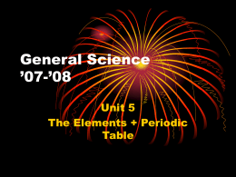 General Science `07-`08