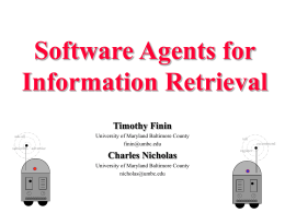 Software Agents for Information Retrieval