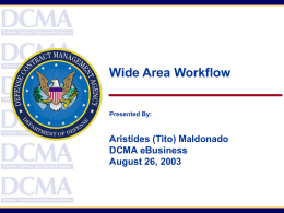 Wide Area Workflow