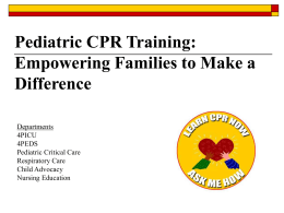 Pediatric CPR Training: