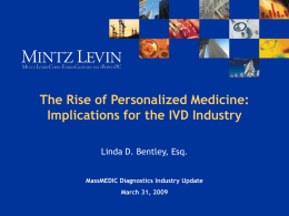 The Rise of Personalized Medicine – Implications for