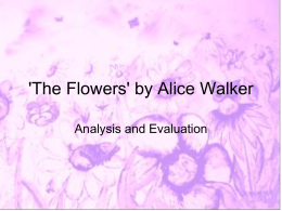 “The Flowers” by Alice Walker