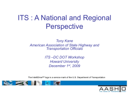 ITS: A National and Regional Perspective