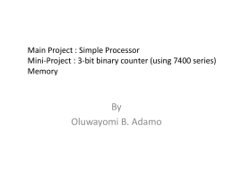 Main Project : Simple Processor Mini