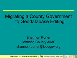 Migrating a County Government to - AIMS