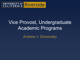 Undergraduate Academic Programs