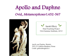 Ovid`s Apollo and Daphne