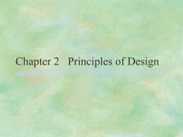 Chapter 2 Principles of Designs