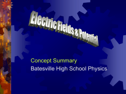 electric field - Batesville Community School