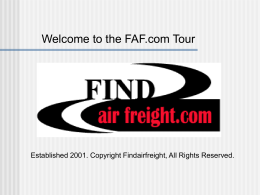 Find Air Freight`s website philosophy is simply to