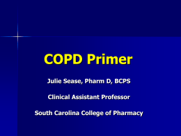 COPD - South Carolina Society of Health