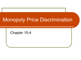 Monopoly Price Discrimination PPT