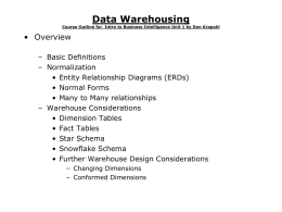 Data Warehousing - Augmented Intelligence