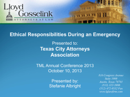 PowerPoint - Texas City Attorneys Association