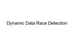 Dynamic Data Race Detection