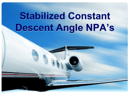 Stabilized Constant Descent Angle NPA`s