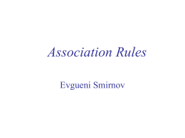 Association rules
