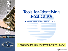 Tools for Identifying Root Cause