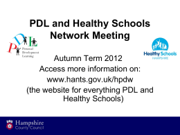 Healthy Schools - Hampshire County Council