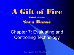 Gift of Fire - Department of Computer Science