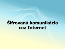 sifrovana_komunikacia.pps