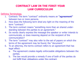 contract theory - UMKC School of Law