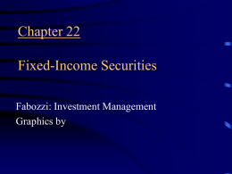 Chapter 22 Fixed-Income Securities