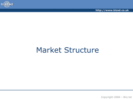 Market Structure 2 - PowerPoint Presentation