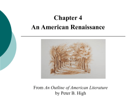 Chapter 4 An American Renaissance