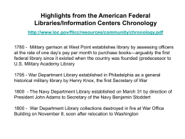 History of Military Libraries