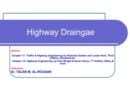 Highway Drainage - Icivil-Hu