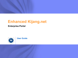 Kijang.net User Guide