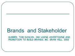 3. Brands and Stakeholder