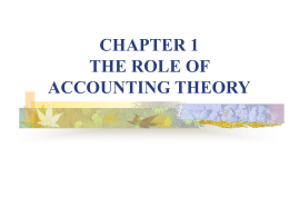 chapter 1 the role of accounting theory