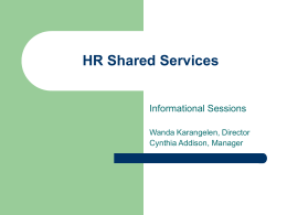 HR Shared Services