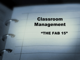 classroom management ppt