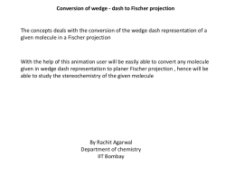 Conversion of wedge - dash to Fischer projection